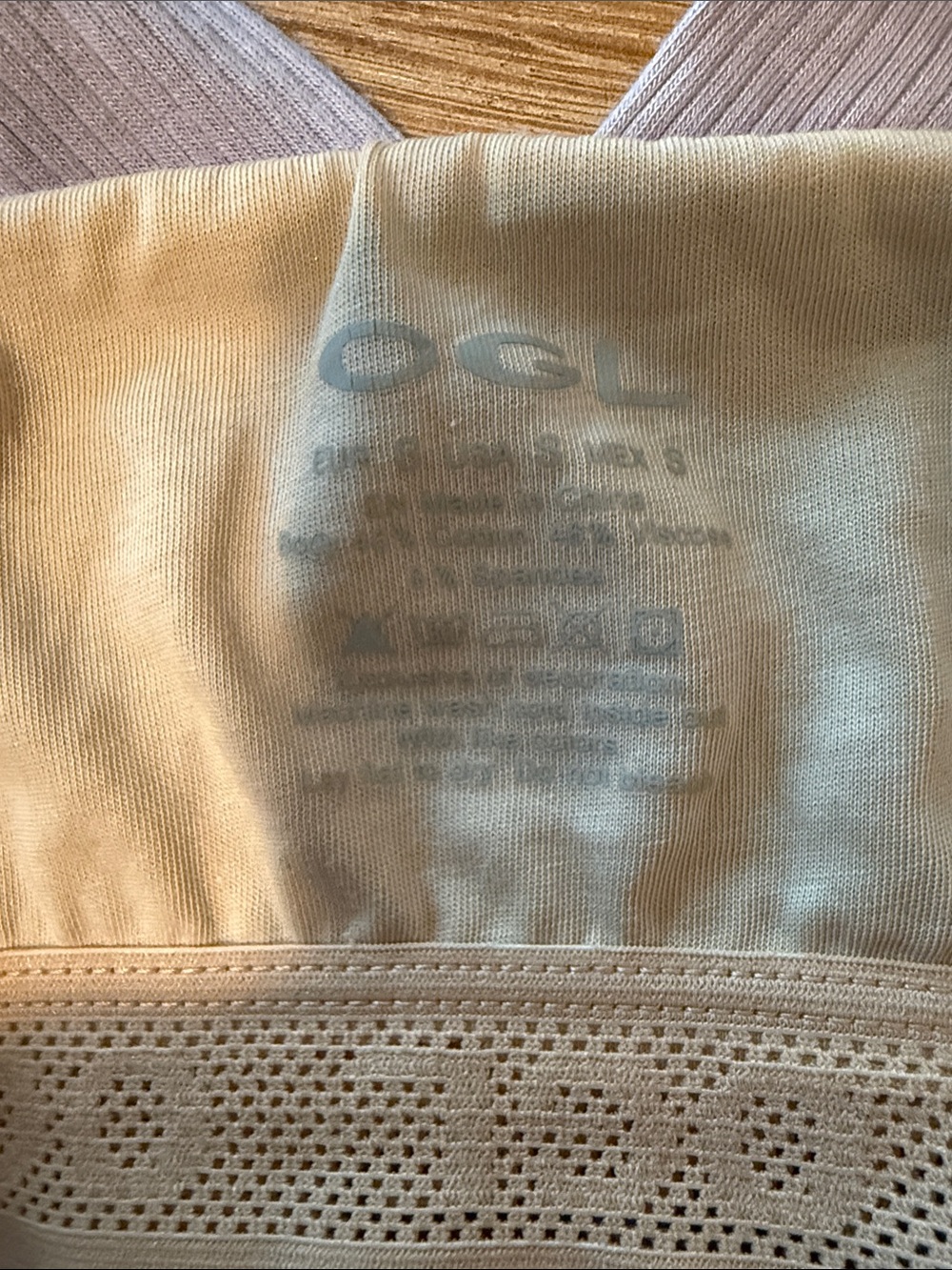 OGL Ribbed Square Neck Tank Top - Lavender - Picture 2 of 4